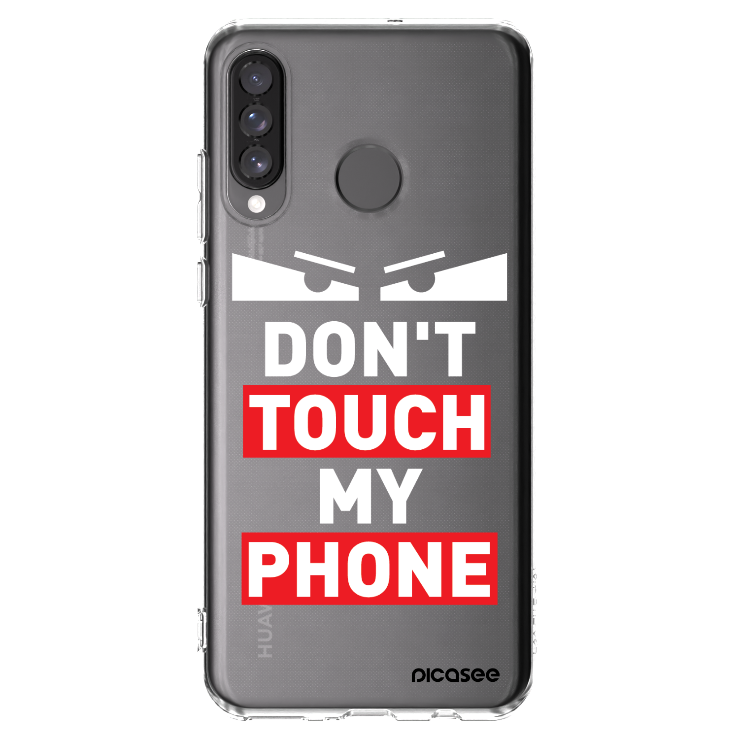 Picasee silikonový průhledný obal pro Huawei P30 Lite - Shadow Eye - Transparent