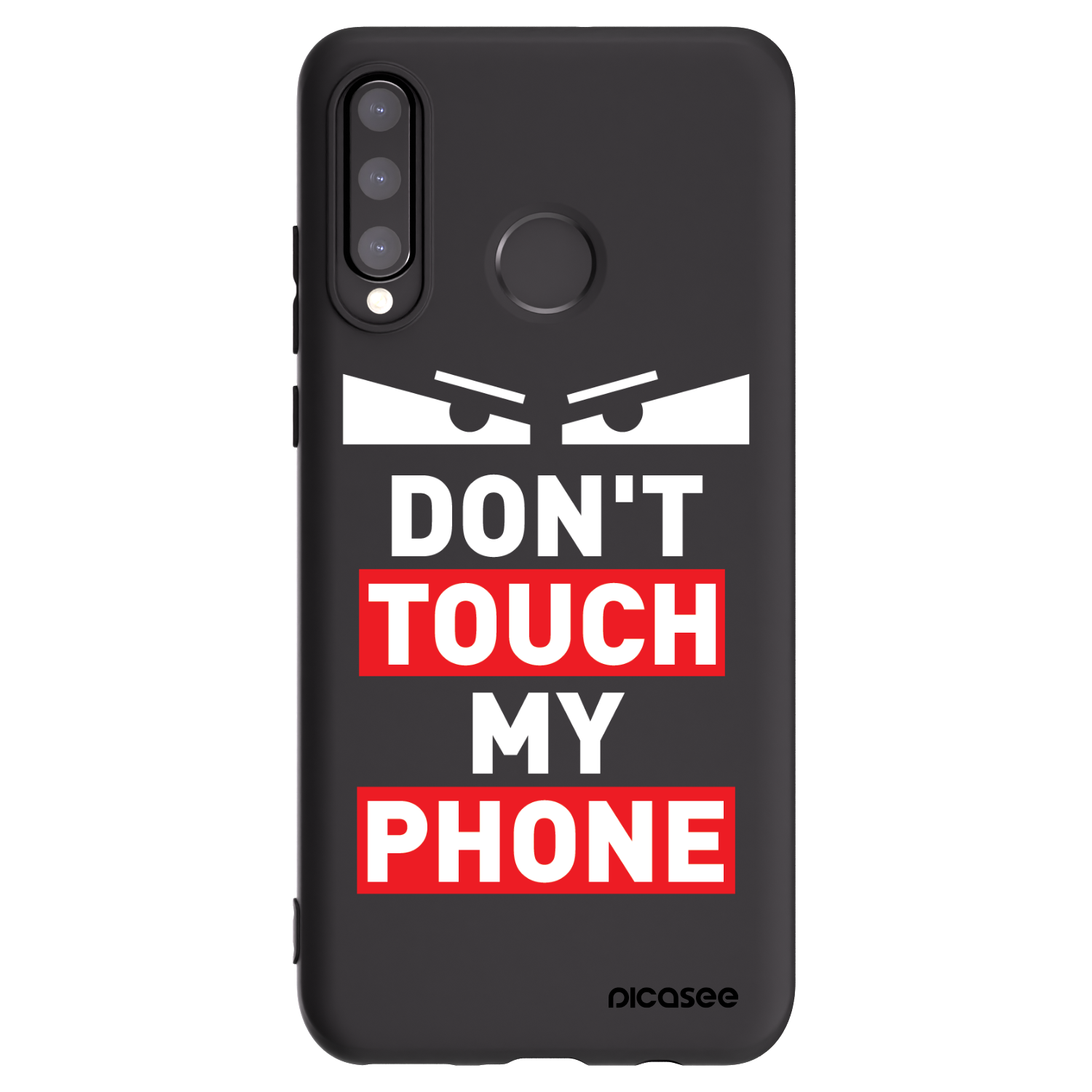 Picasee silikonový černý obal pro Huawei P30 Lite - Shadow Eye - Transparent