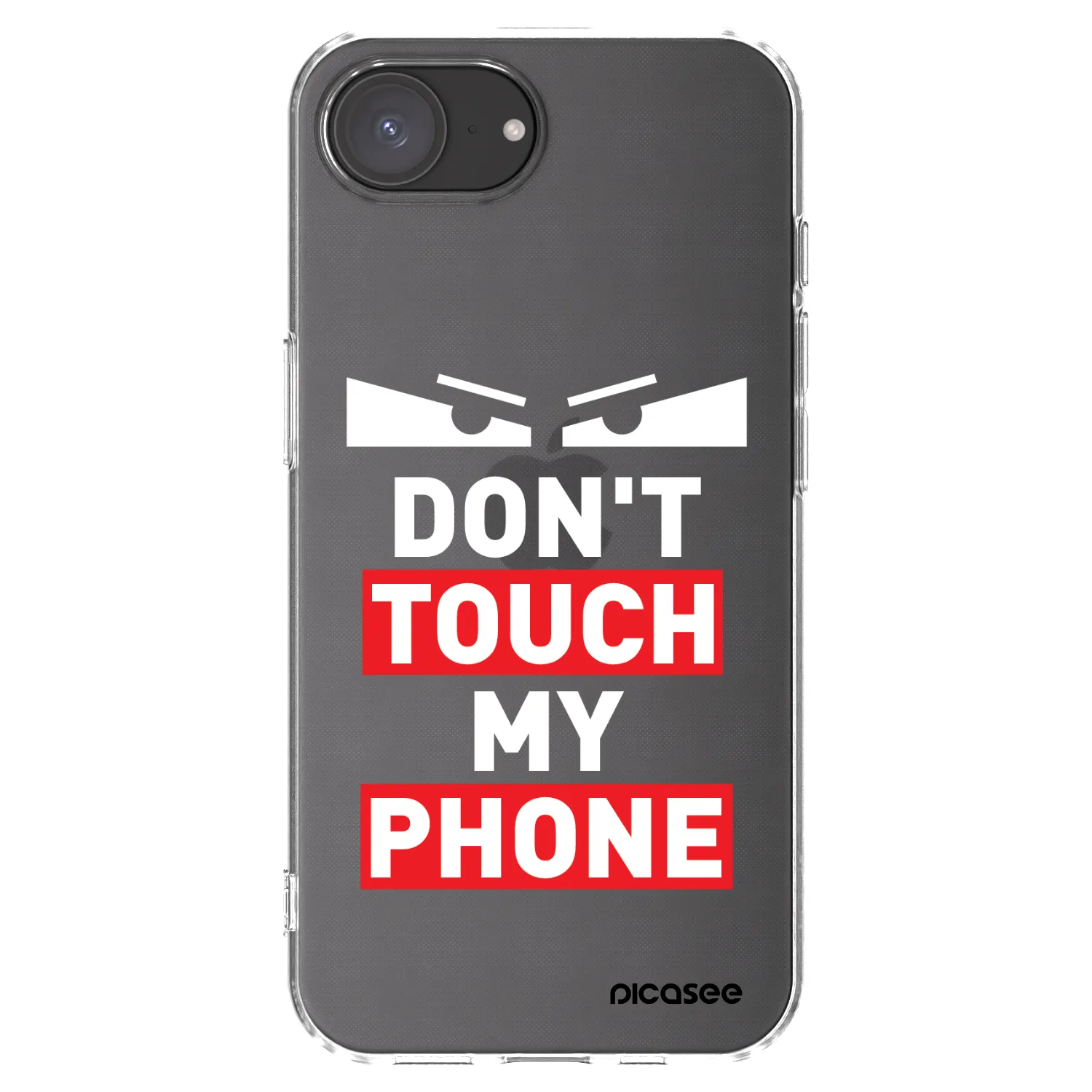 Picasee silikonový průhledný obal pro Apple iPhone 17e - Shadow Eye - Transparent