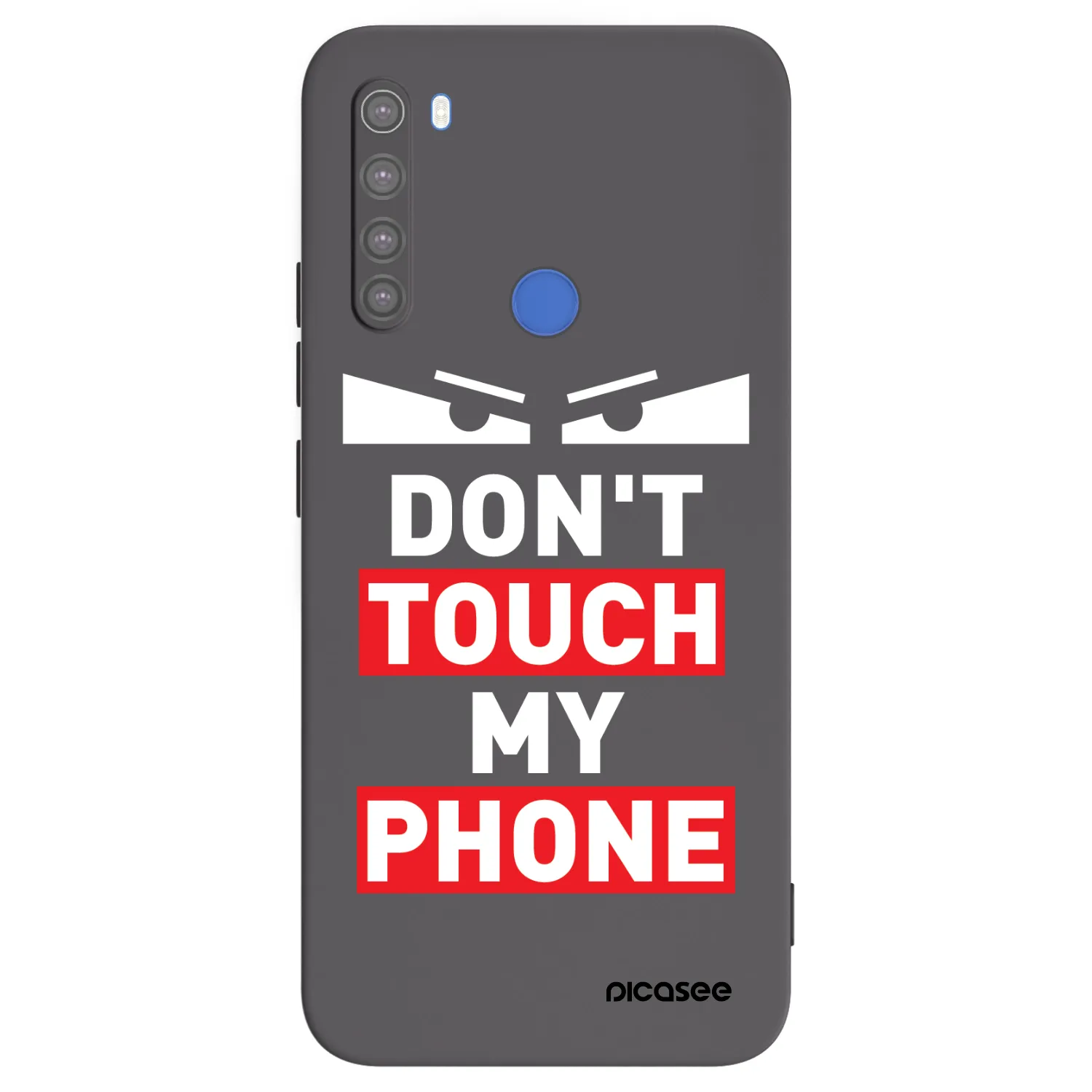 Picasee silikonový černý obal pro Xiaomi Redmi Note 8T - Shadow Eye - Transparent
