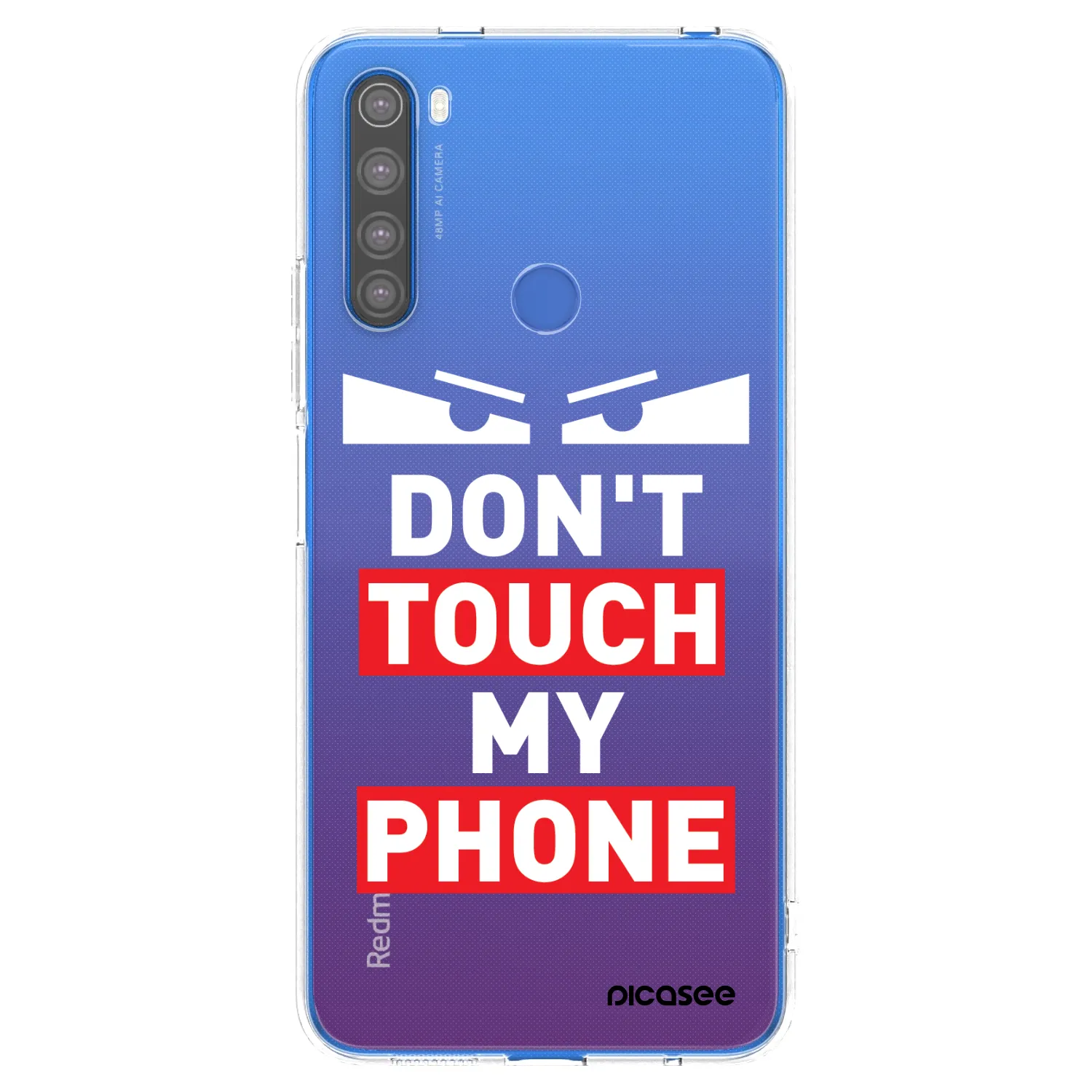 Picasee silikonový průhledný obal pro Xiaomi Redmi Note 8T - Shadow Eye - Transparent