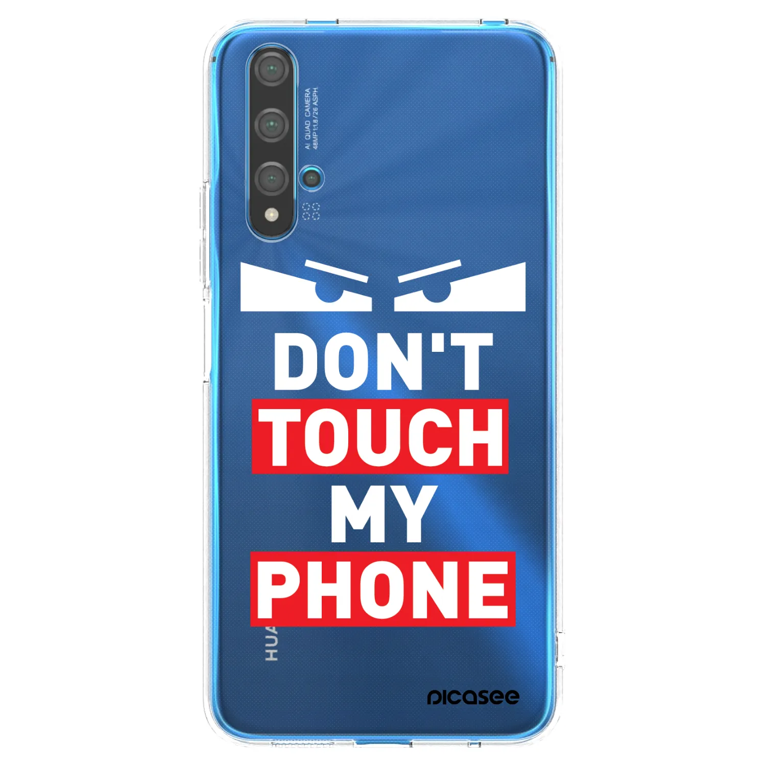 Picasee silikonový průhledný obal pro Huawei Nova 5T - Shadow Eye - Transparent