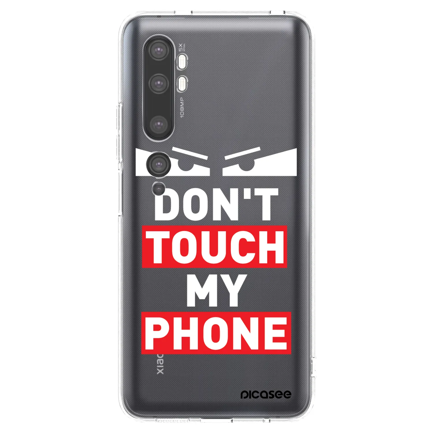 Picasee silikonový průhledný obal pro Xiaomi Mi Note 10 (Pro) - Shadow Eye - Transparent