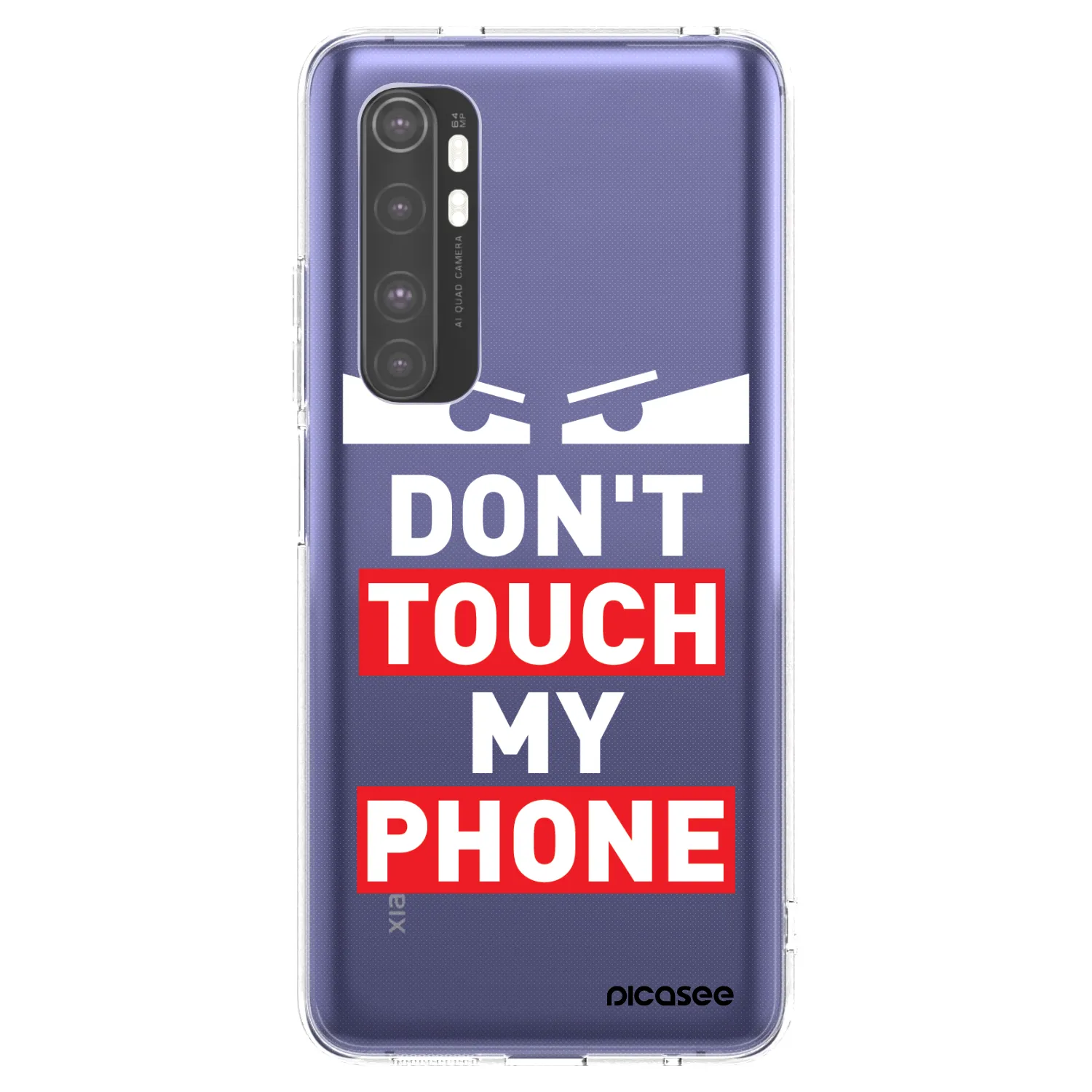 Picasee silikonový průhledný obal pro Xiaomi Mi Note 10 Lite - Shadow Eye - Transparent