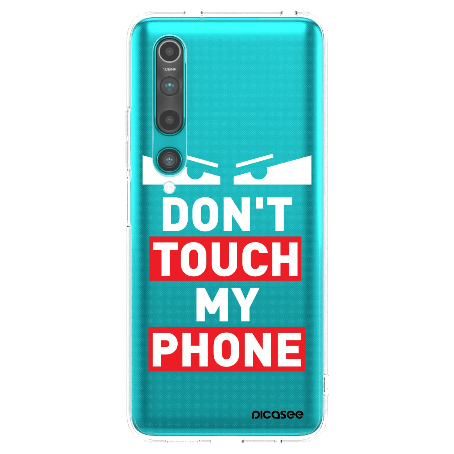 Picasee silikonový průhledný obal pro Xiaomi Mi 10 - Shadow Eye - Transparent