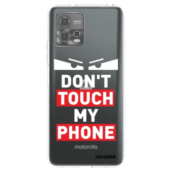 Picasee silikonový průhledný obal pro Motorola Moto G72 - Shadow Eye - Transparent