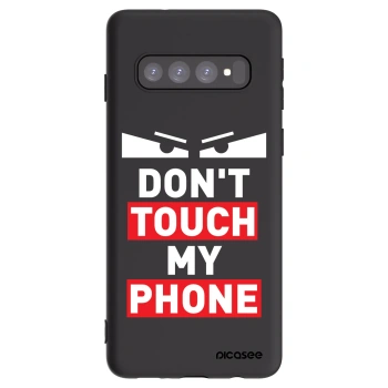 Picasee silikonový černý obal pro Samsung Galaxy S10 G973 - Shadow Eye - Transparent