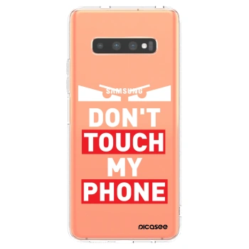 Picasee silikonový průhledný obal pro Samsung Galaxy S10 Plus G975 - Shadow Eye - Transparent