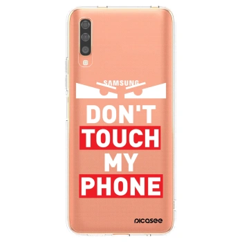 Picasee silikonový průhledný obal pro Samsung Galaxy A70 A705F - Shadow Eye - Transparent