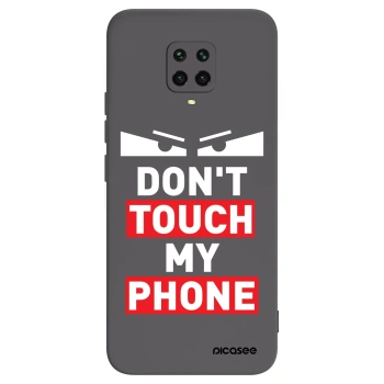 Picasee silikonový černý obal pro Xiaomi Redmi Note 9 Pro - Shadow Eye - Transparent