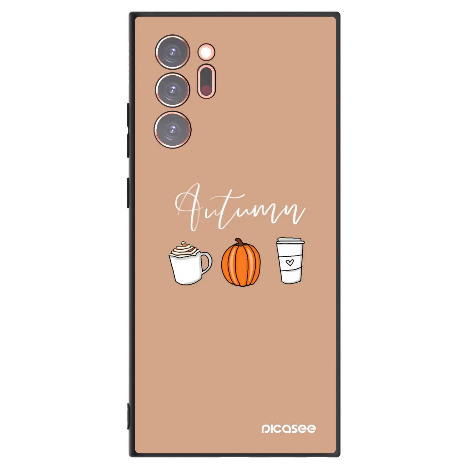 Picasee silikonový černý obal pro Samsung Galaxy Note 20 Ultra - Autumn