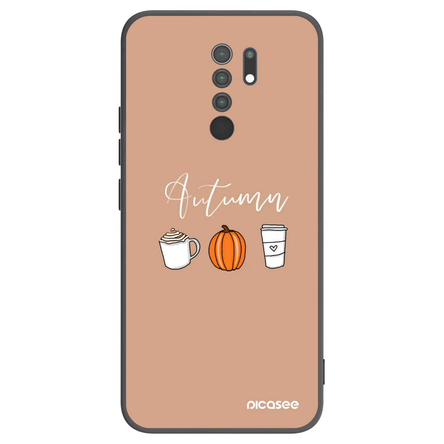 Picasee silikonový černý obal pro Xiaomi Redmi 9 - Autumn