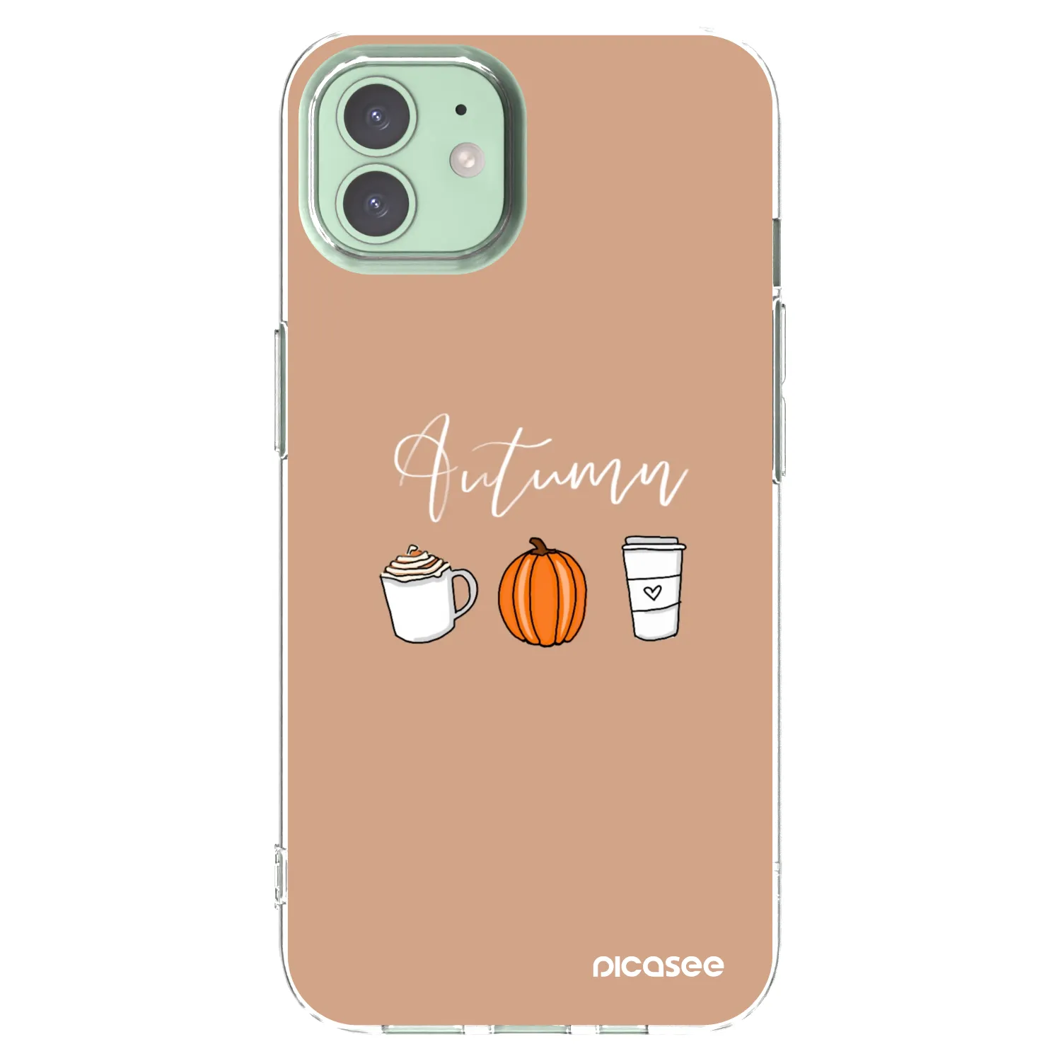 Picasee silikonový průhledný obal pro Apple iPhone 12 - Autumn