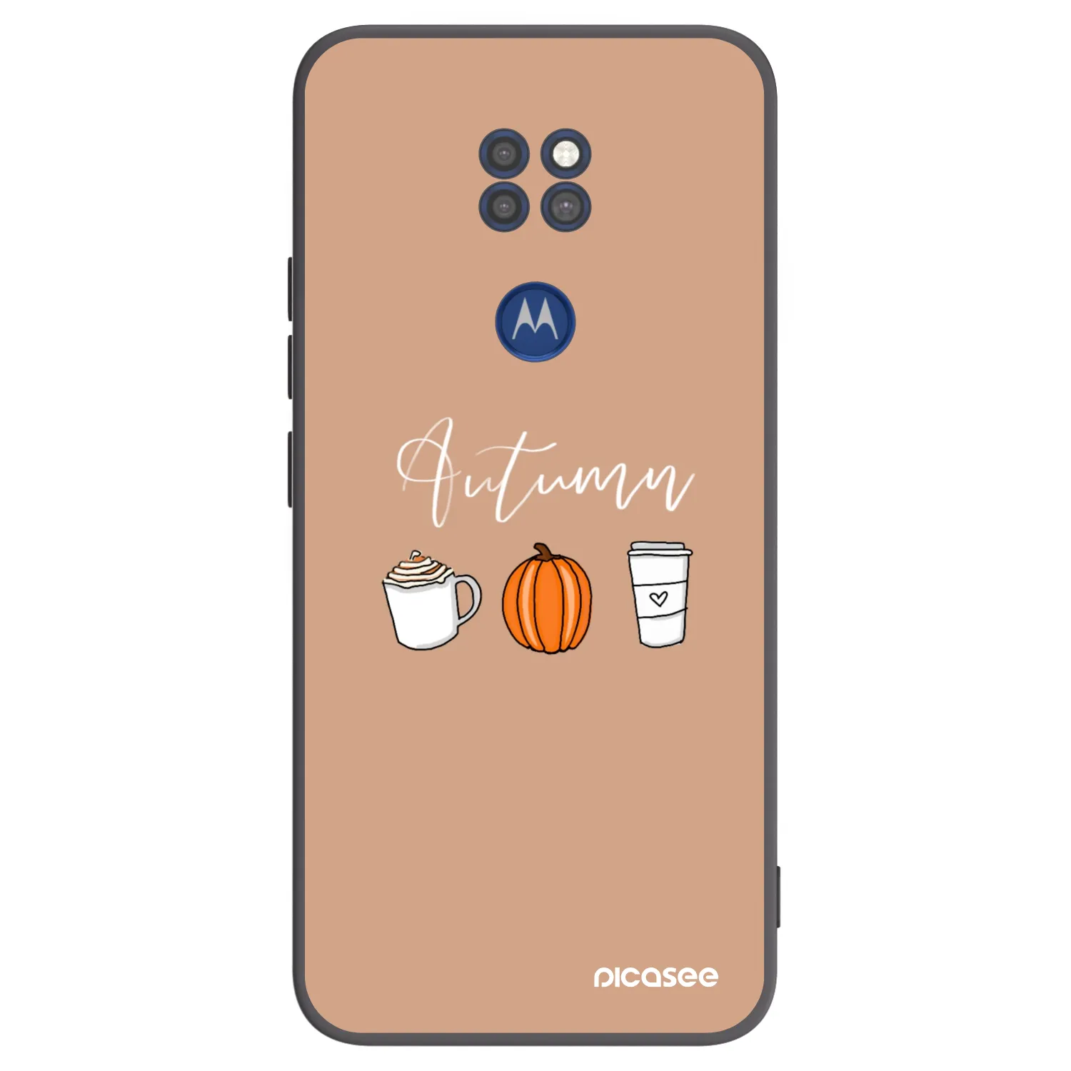 Picasee silikonový černý obal pro Motorola Moto G9 Play - Autumn