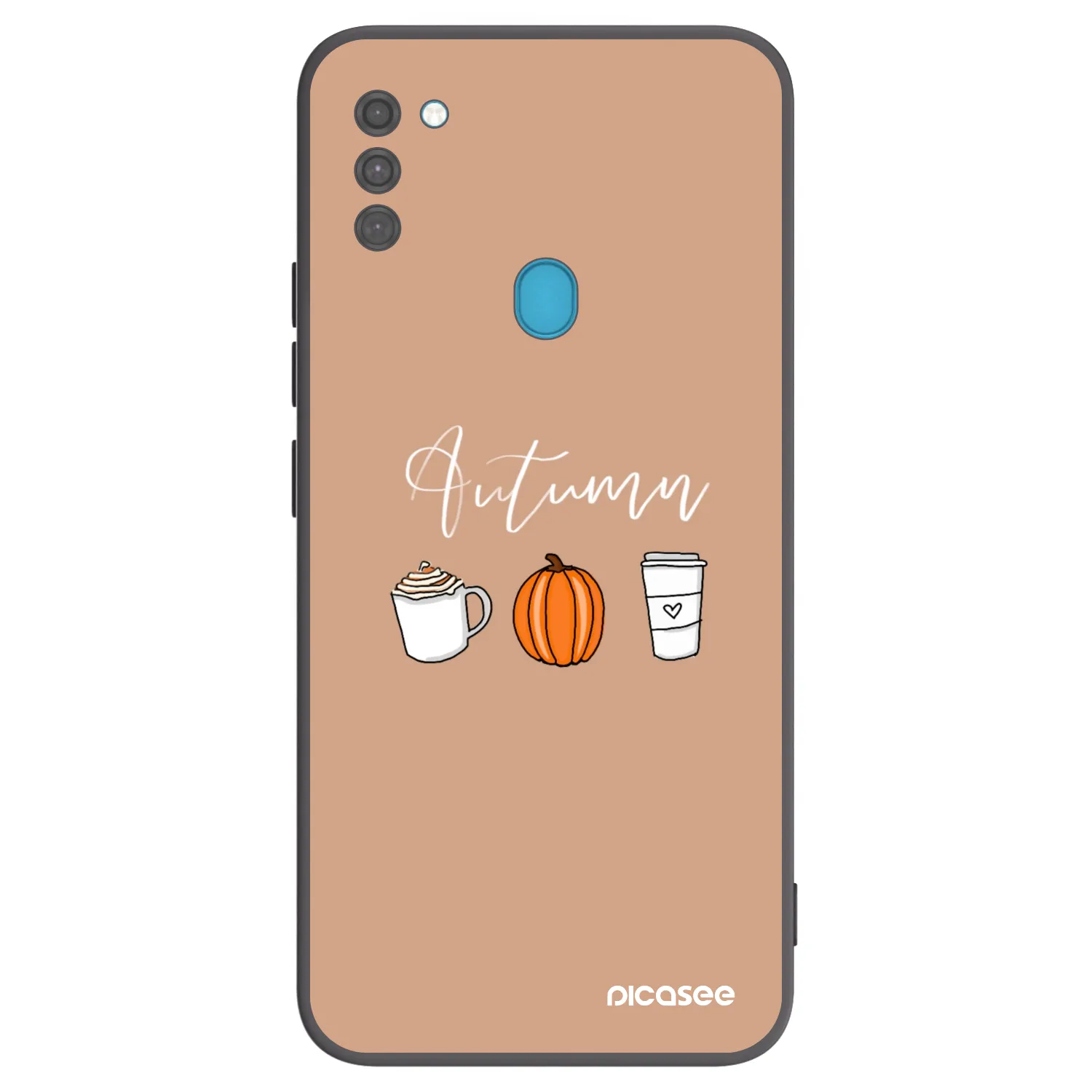 Picasee silikonový černý obal pro Samsung Galaxy M11 - Autumn