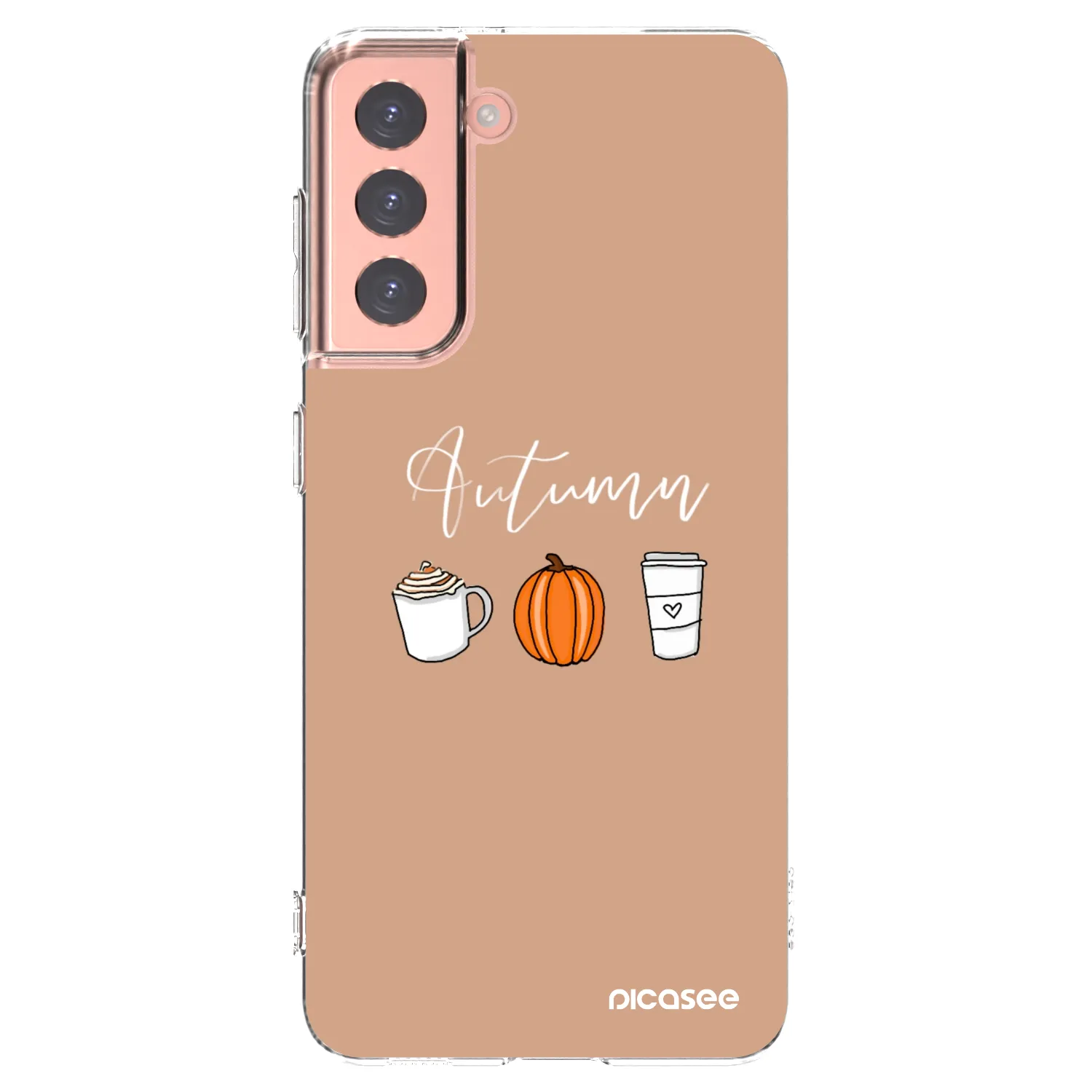 Picasee silikonový průhledný obal pro Samsung Galaxy S21 5G G991B - Autumn