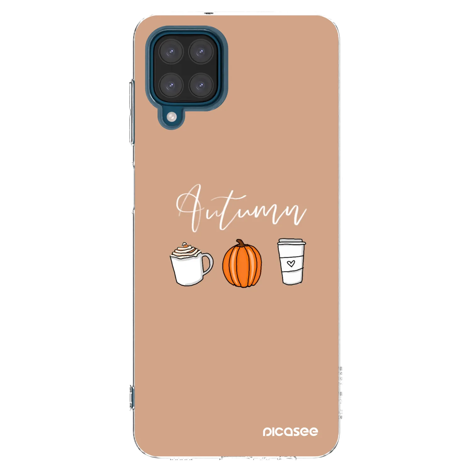 Picasee silikonový průhledný obal pro Samsung Galaxy A12 A125F - Autumn