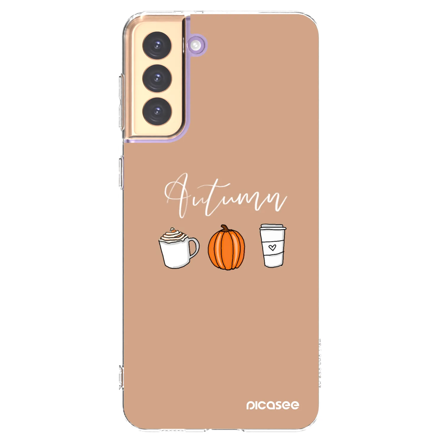 Picasee silikonový průhledný obal pro Samsung Galaxy S21+ 5G G996F - Autumn