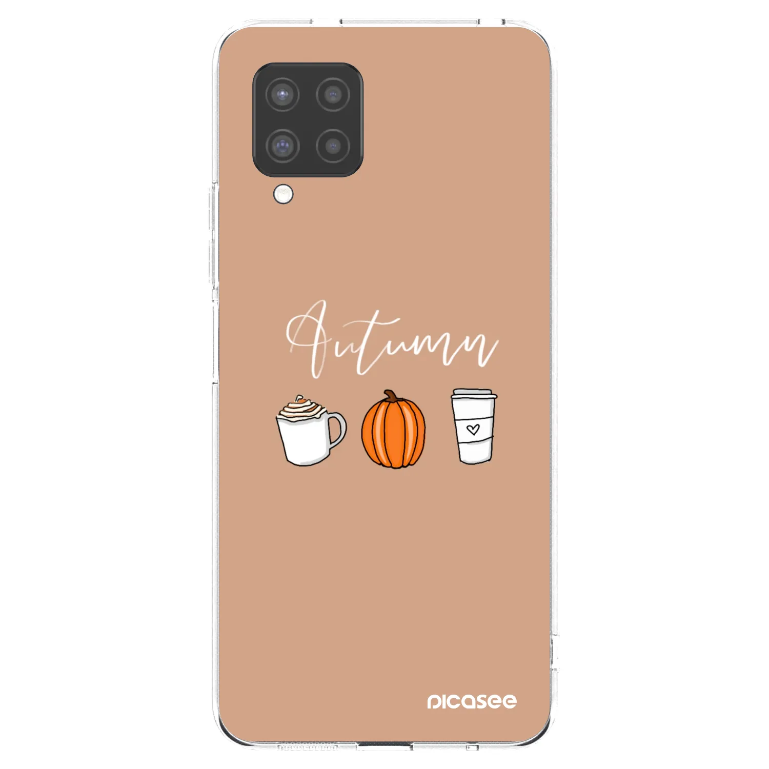 Picasee silikonový průhledný obal pro Samsung Galaxy A42 A426B - Autumn