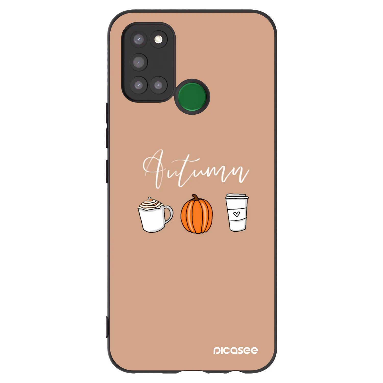 Picasee silikonový černý obal pro Realme 7i - Autumn