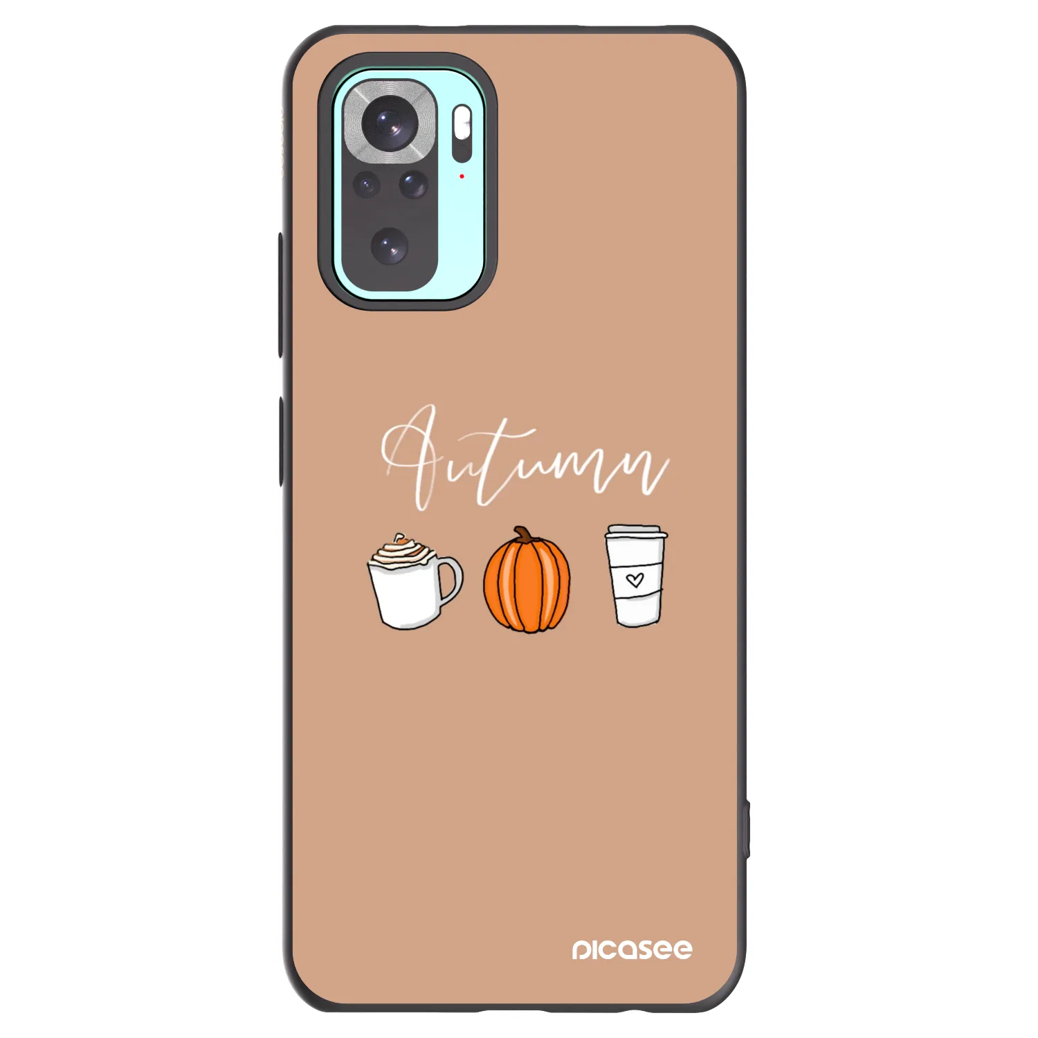 Picasee silikonový černý obal pro Xiaomi Redmi Note 10 Pro - Autumn