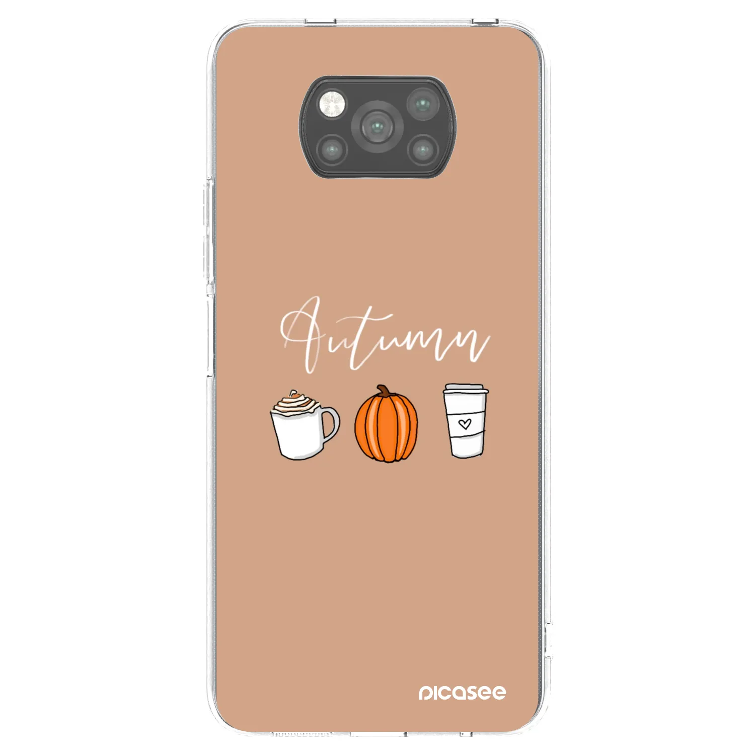 Picasee silikonový černý obal pro Xiaomi Poco X3 Pro - Autumn
