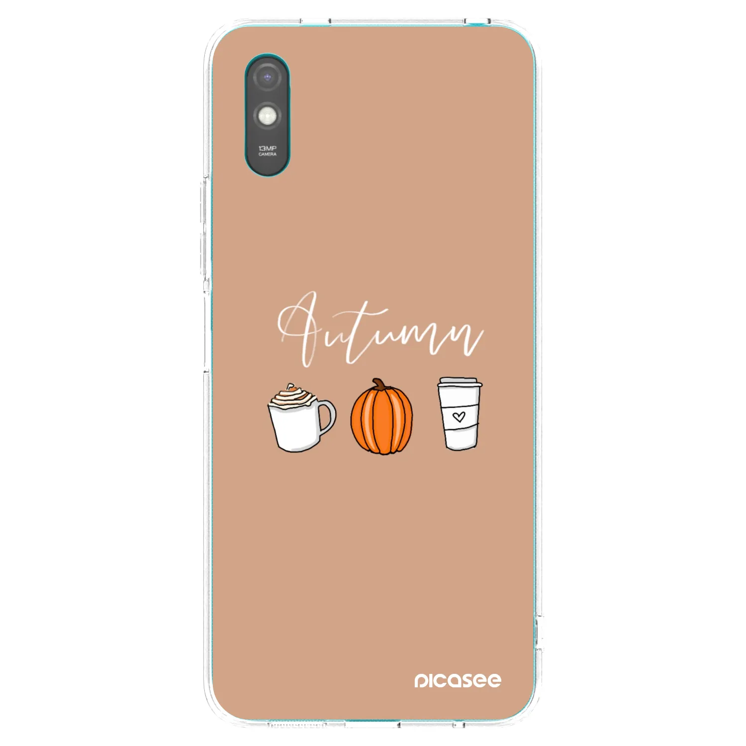 Picasee silikonový průhledný obal pro Xiaomi Redmi 9AT - Autumn