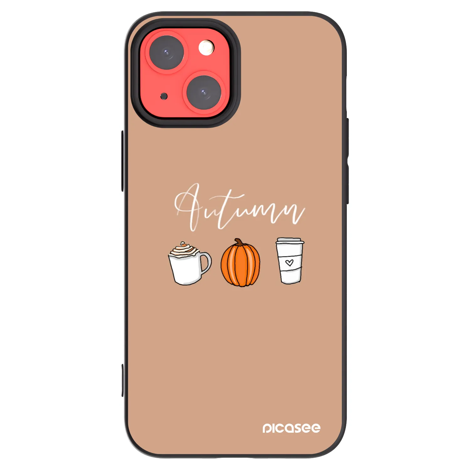 Picasee silikonový černý obal pro Apple iPhone 13 mini - Autumn