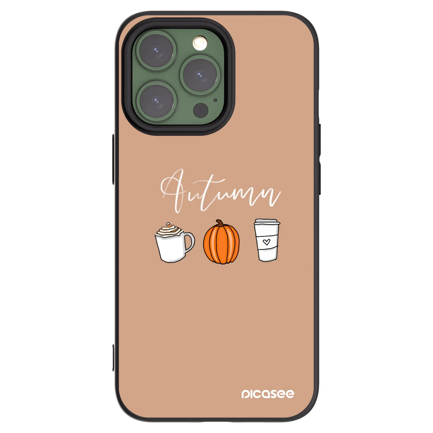 Picasee silikonový černý obal pro Apple iPhone 13 Pro - Autumn
