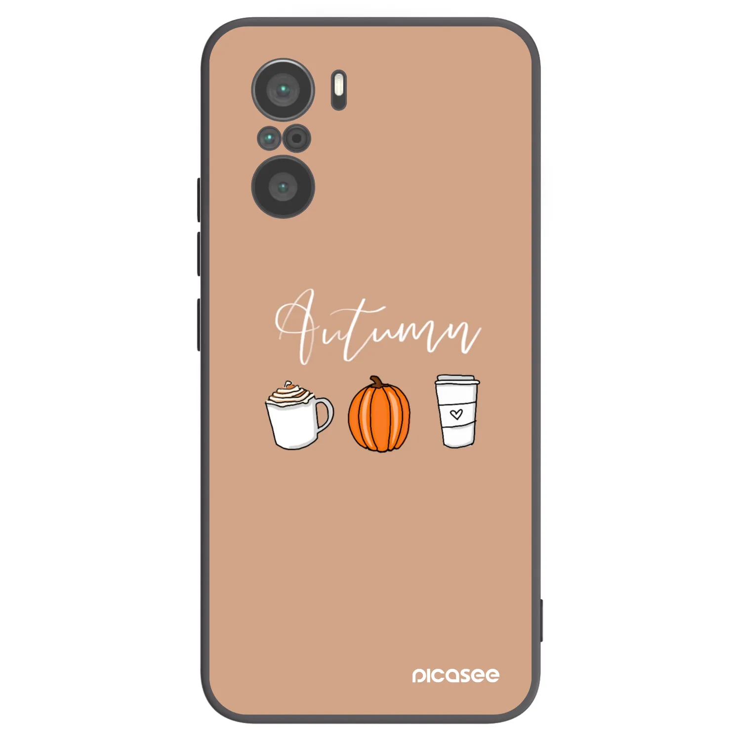 Picasee silikonový černý obal pro Xiaomi Poco F3 - Autumn