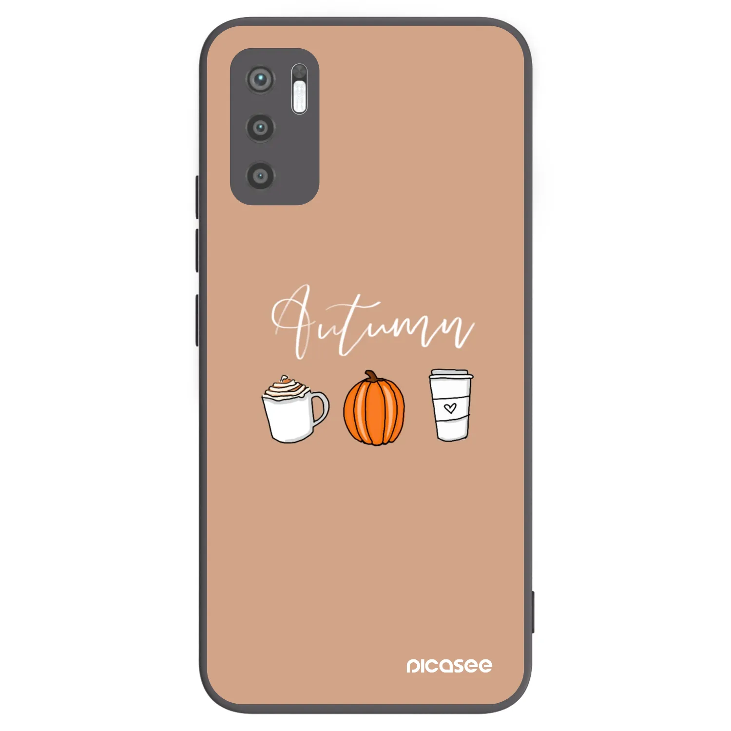 Picasee silikonový černý obal pro Xiaomi Redmi Note 10 5G - Autumn