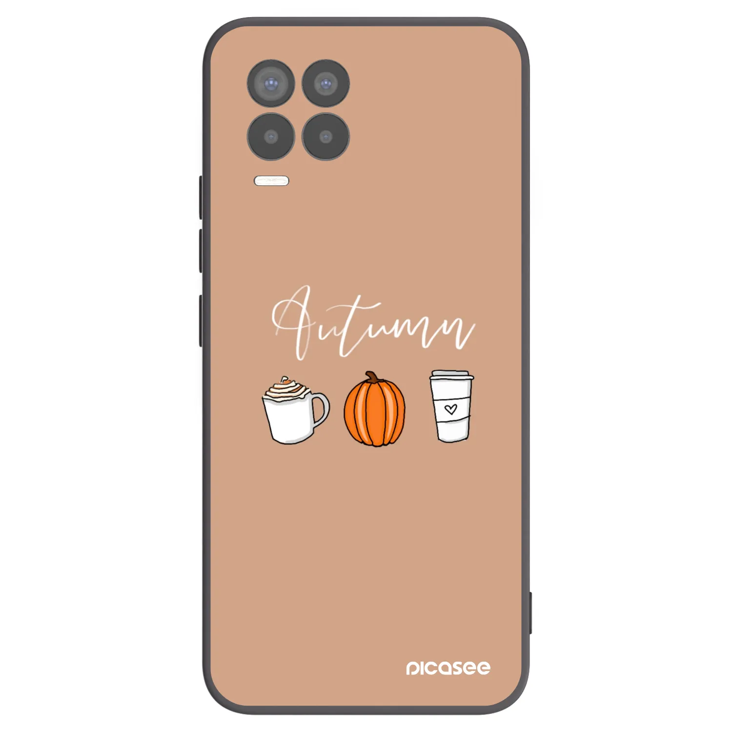 Picasee silikonový černý obal pro Realme 8 4G - Autumn