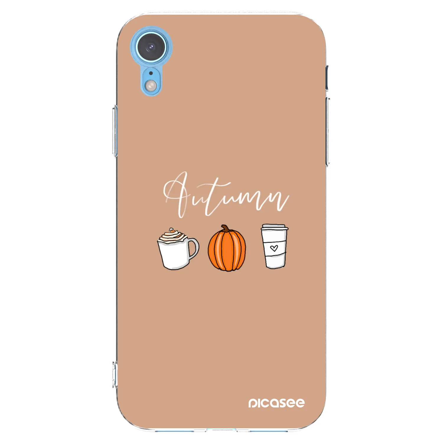 Picasee silikonový průhledný obal pro Apple iPhone XR - Autumn