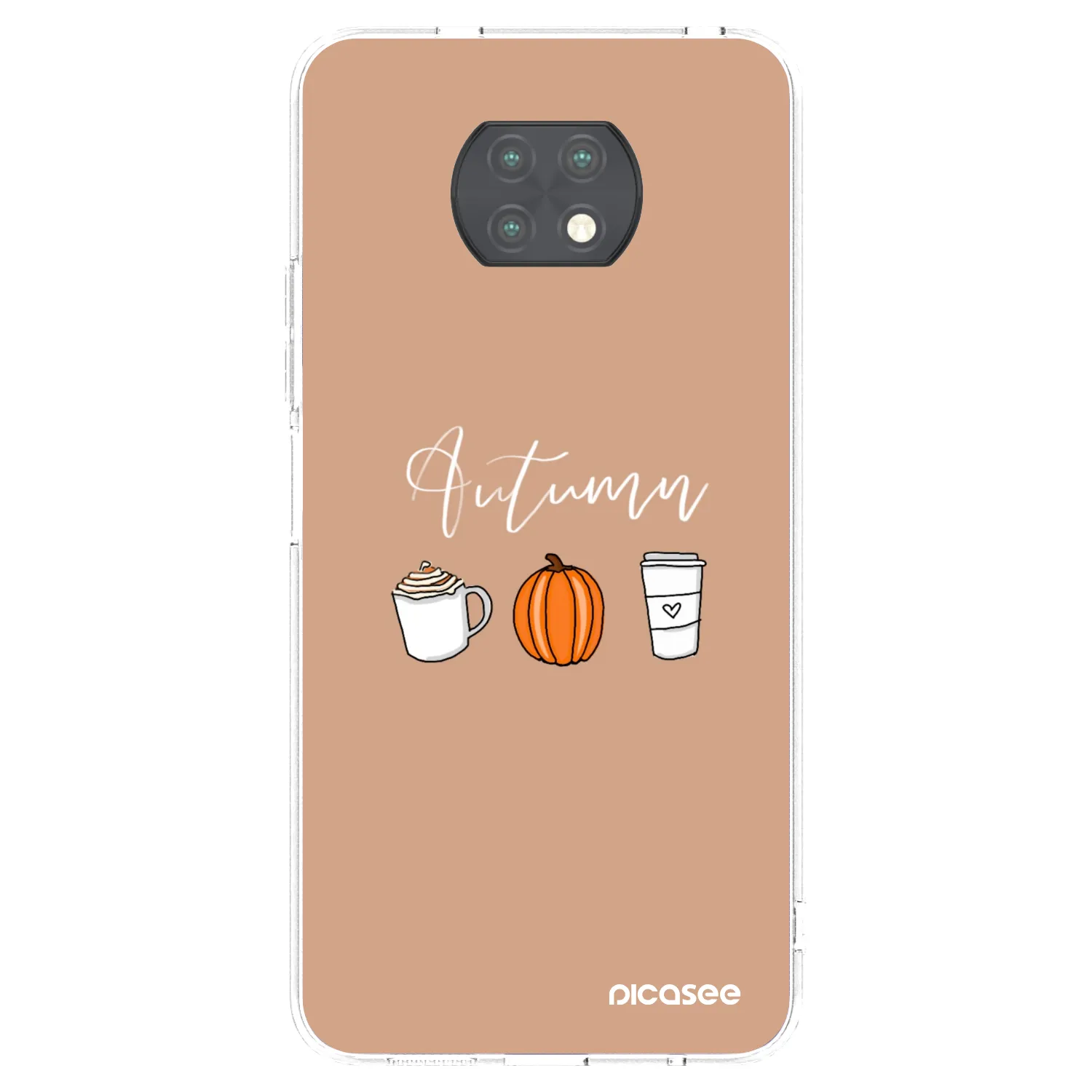 Picasee silikonový průhledný obal pro Xiaomi Redmi Note 9T - Autumn