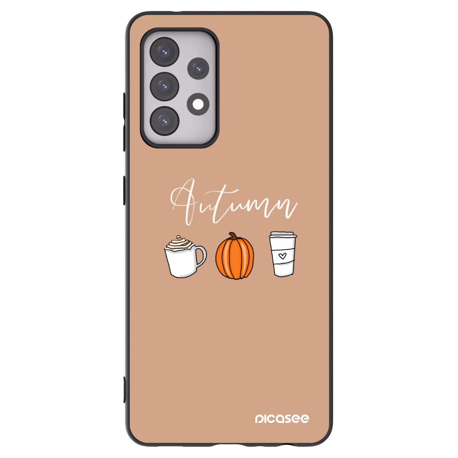 Picasee silikonový černý obal pro Samsung Galaxy A52s 5G A528B - Autumn