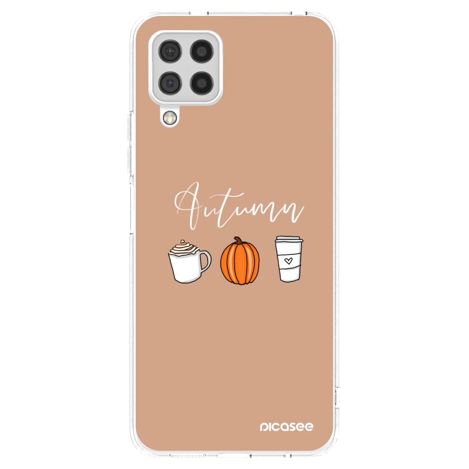 Picasee silikonový průhledný obal pro Samsung Galaxy A22 A225F 4G - Autumn
