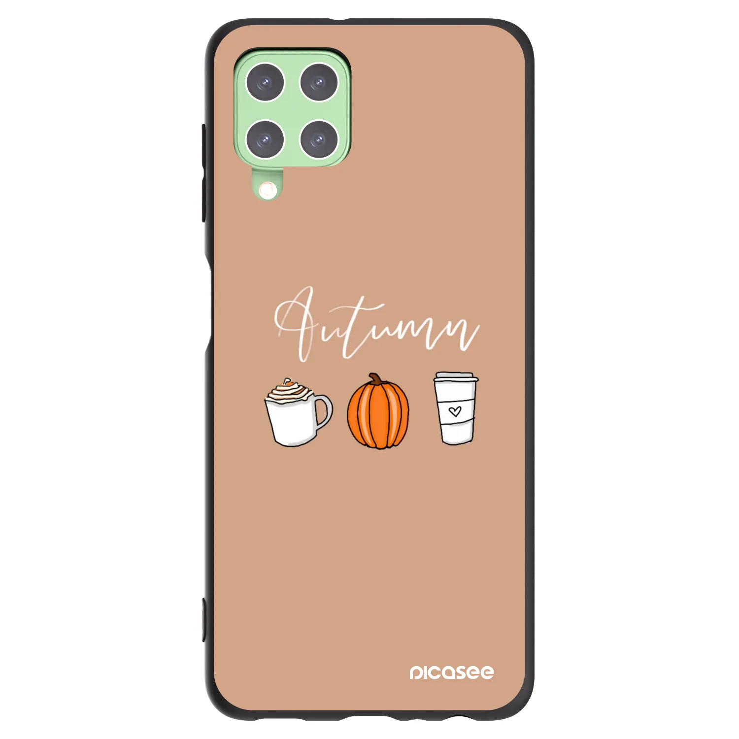 Picasee silikonový černý obal pro Samsung Galaxy A22 A225F 4G - Autumn