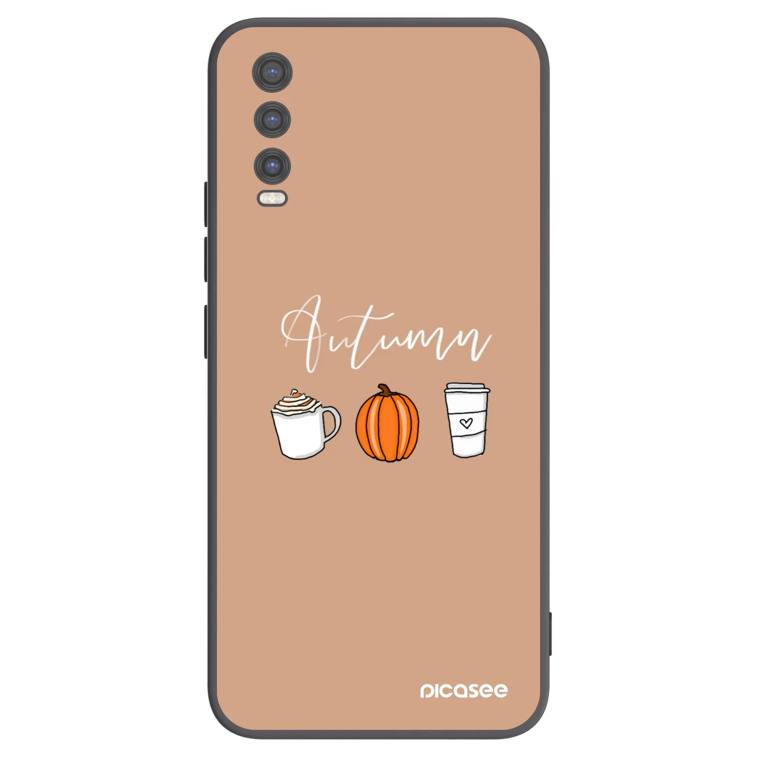 Picasee silikonový černý obal pro Vivo Y20s - Autumn