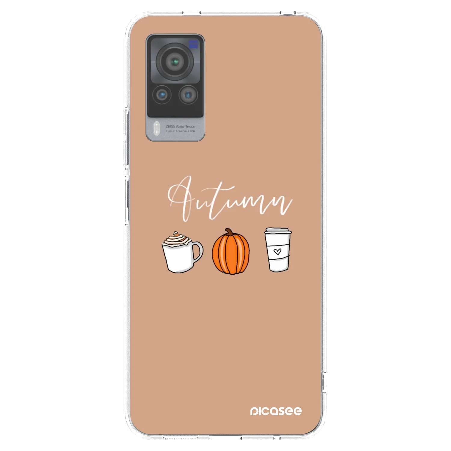 Picasee silikonový průhledný obal pro Vivo X60 Pro 5G - Autumn