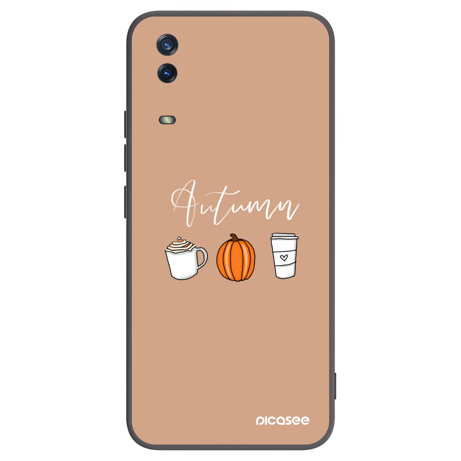 Picasee silikonový černý obal pro Vivo Y11s - Autumn