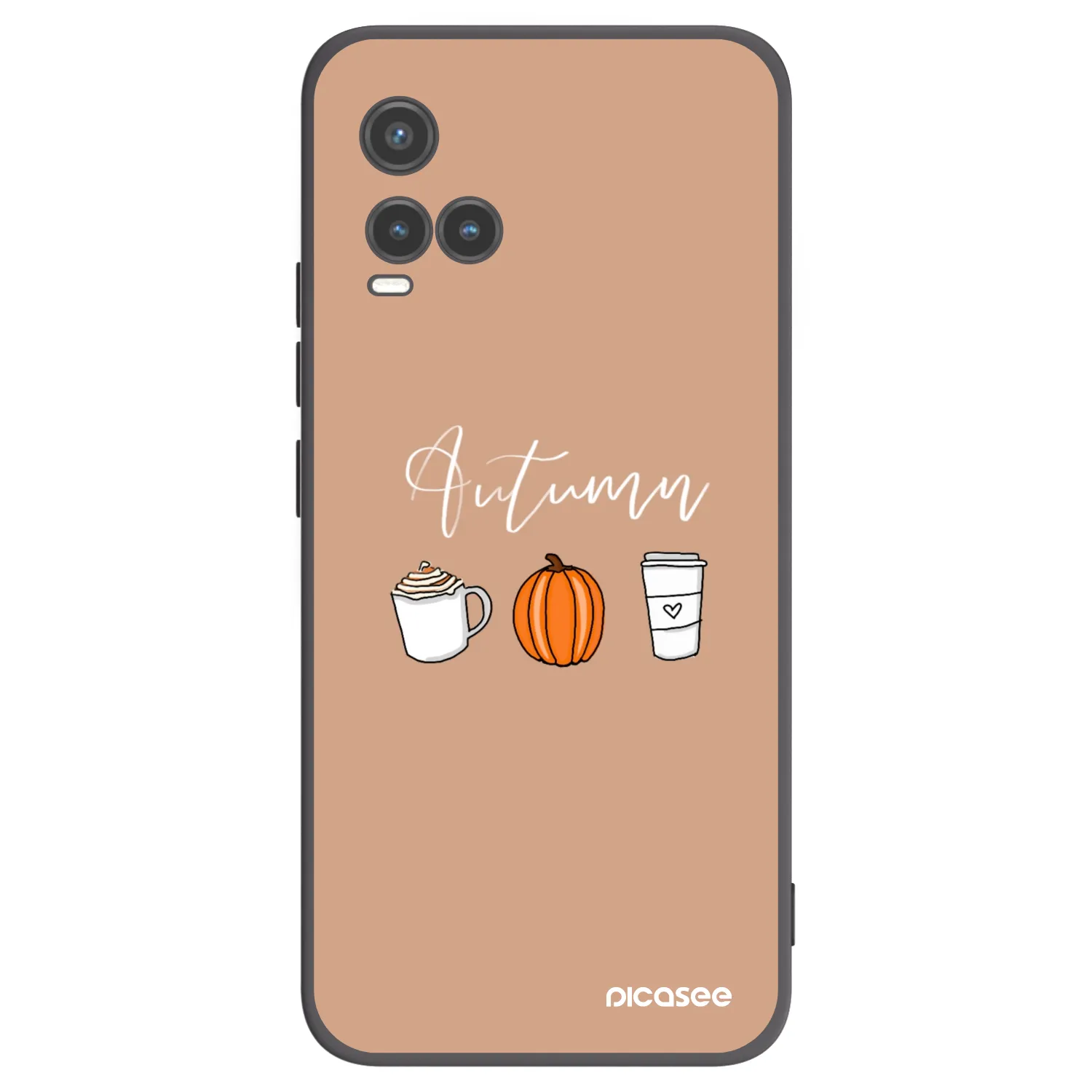 Picasee silikonový černý obal pro Vivo Y33s - Autumn