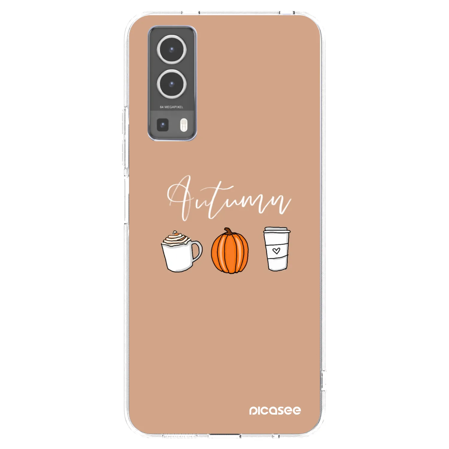 Picasee silikonový průhledný obal pro Vivo Y72 5G - Autumn