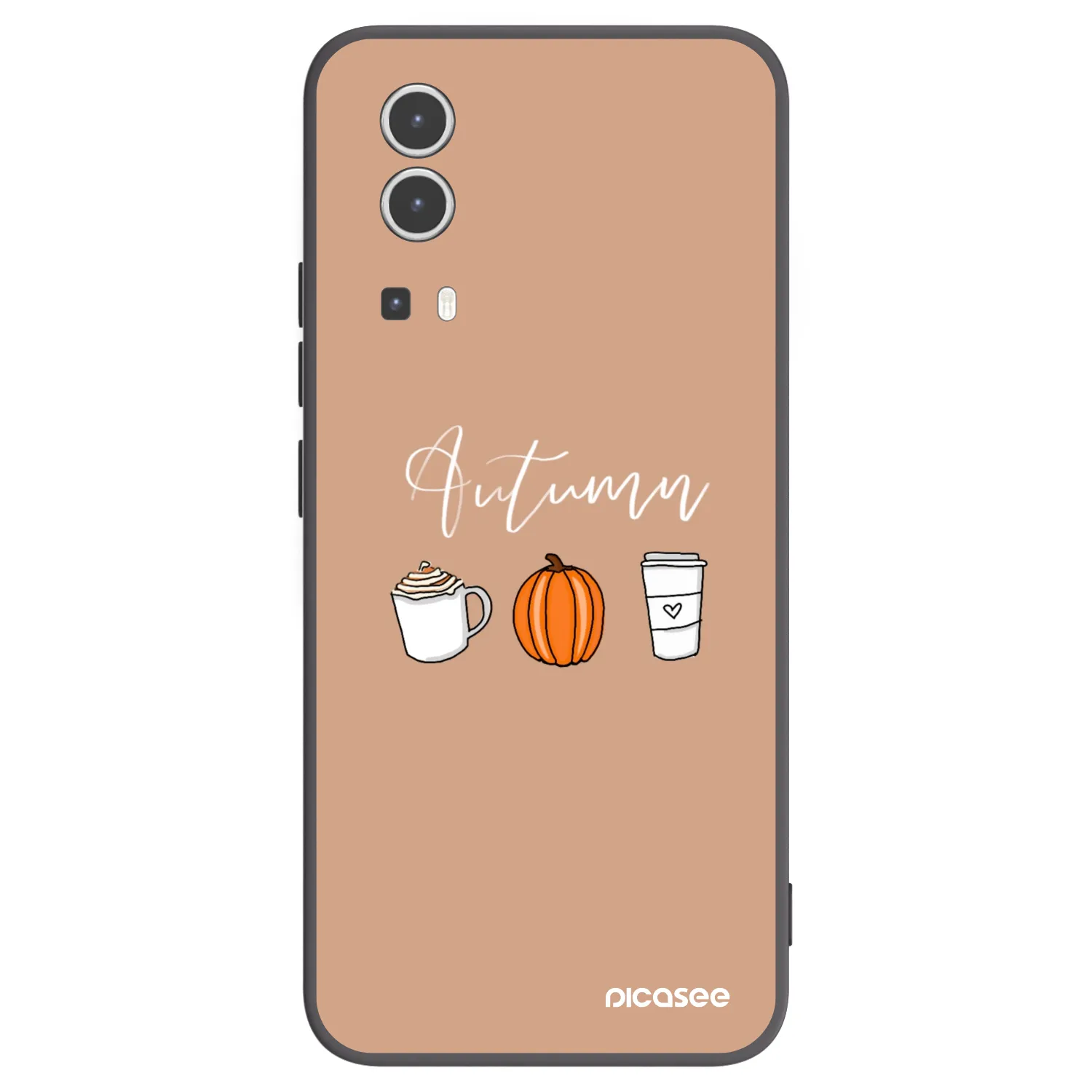 Picasee silikonový černý obal pro Vivo Y72 5G - Autumn