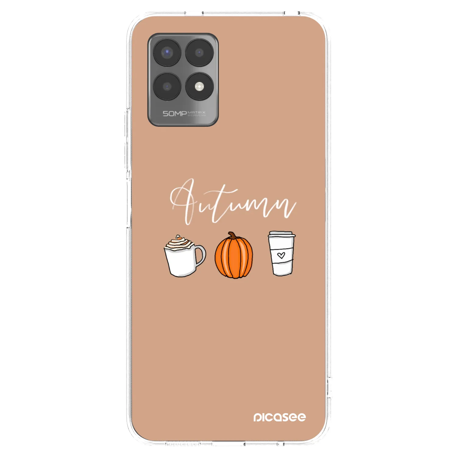 Picasee silikonový průhledný obal pro Realme 8i - Autumn