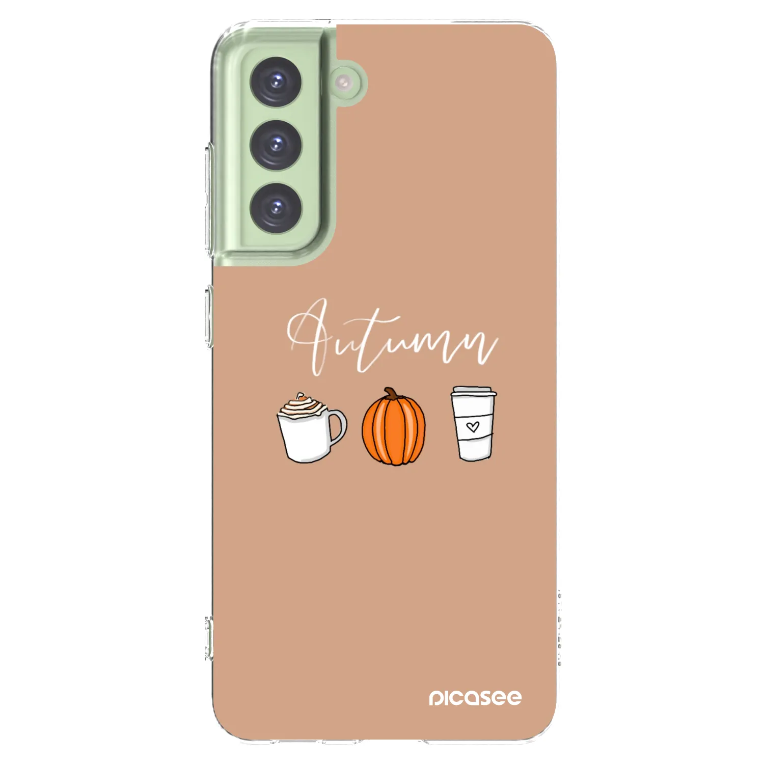 Picasee silikonový průhledný obal pro Samsung Galaxy S21 FE 5G - Autumn