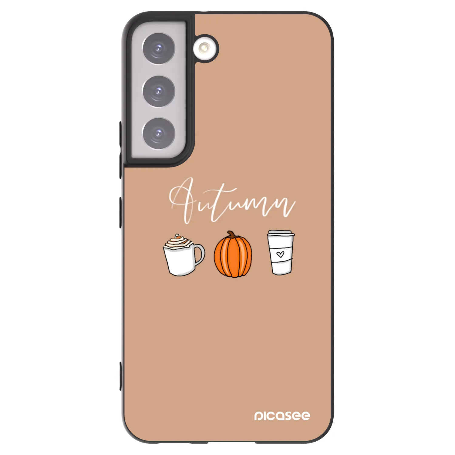 Picasee silikonový černý obal pro Samsung Galaxy S22 5G - Autumn