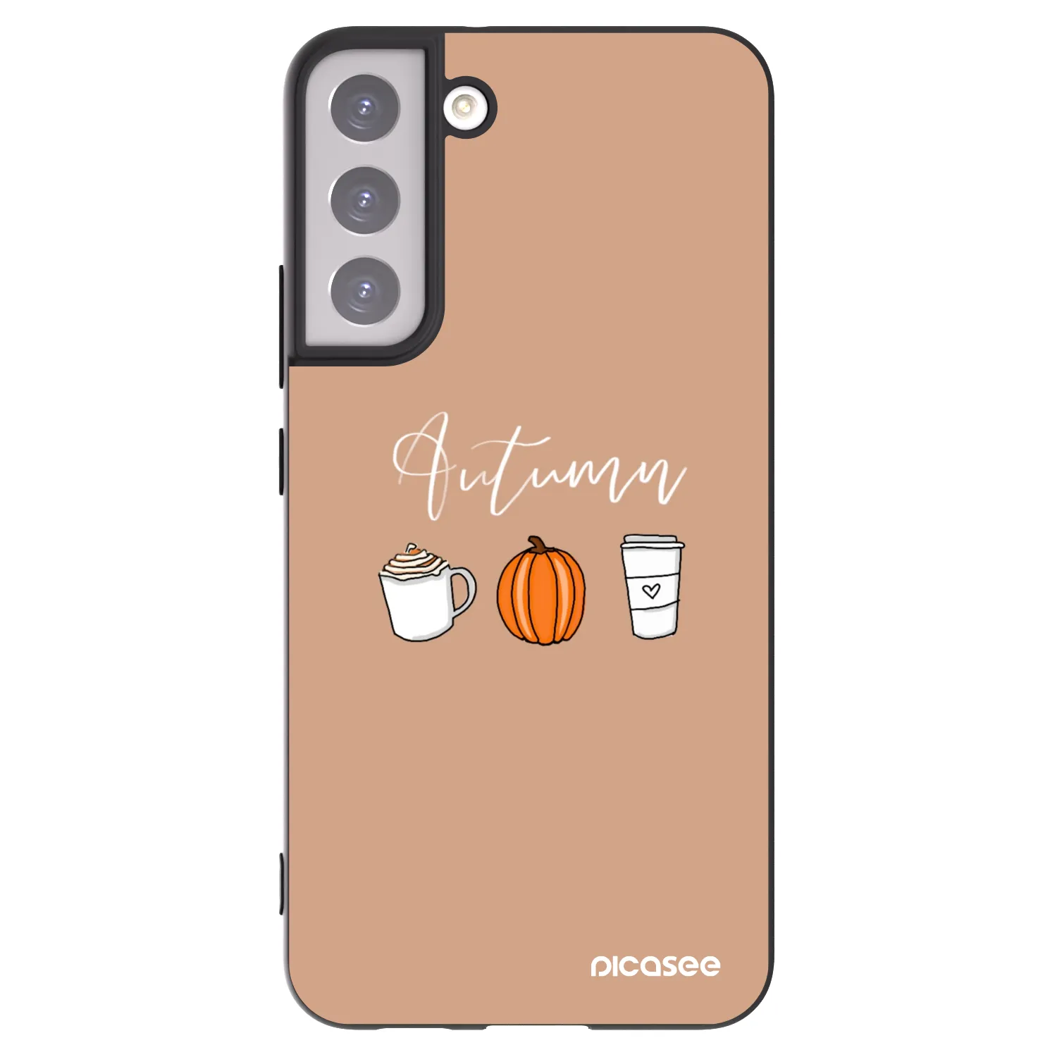 Picasee silikonový černý obal pro Samsung Galaxy S22+ 5G - Autumn