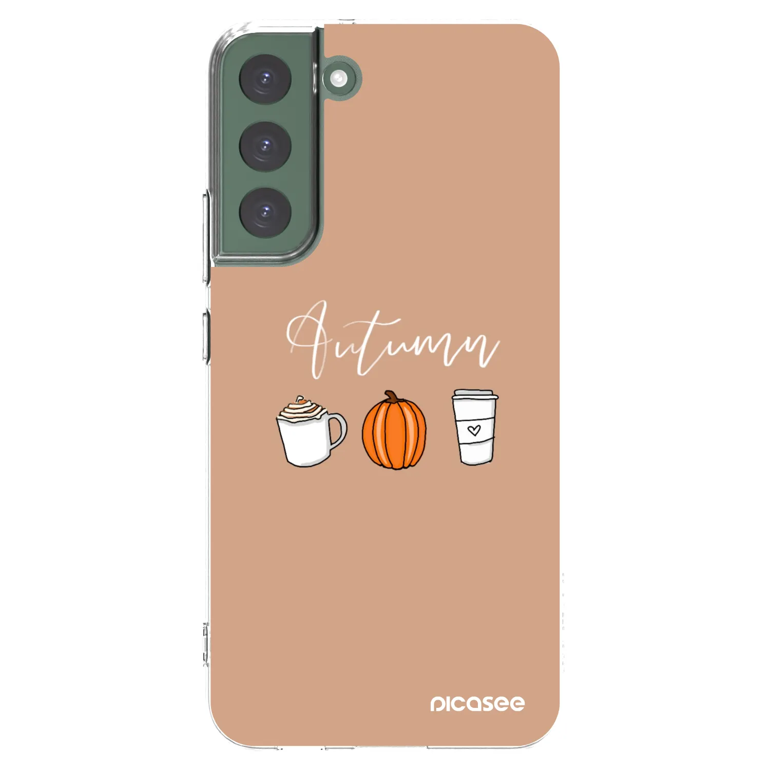 Picasee silikonový průhledný obal pro Samsung Galaxy S22+ 5G - Autumn
