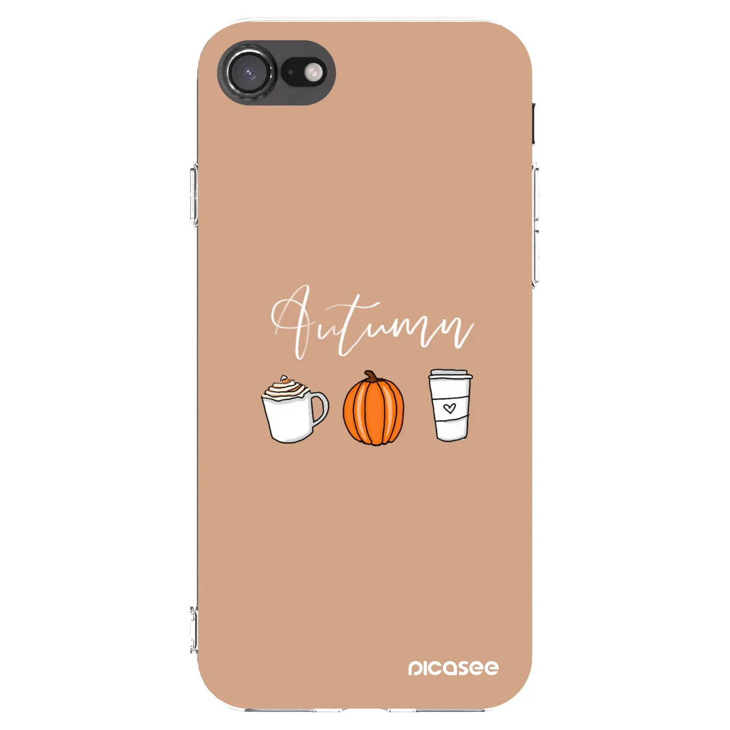 Picasee silikonový průhledný obal pro Apple iPhone SE 2022 - Autumn