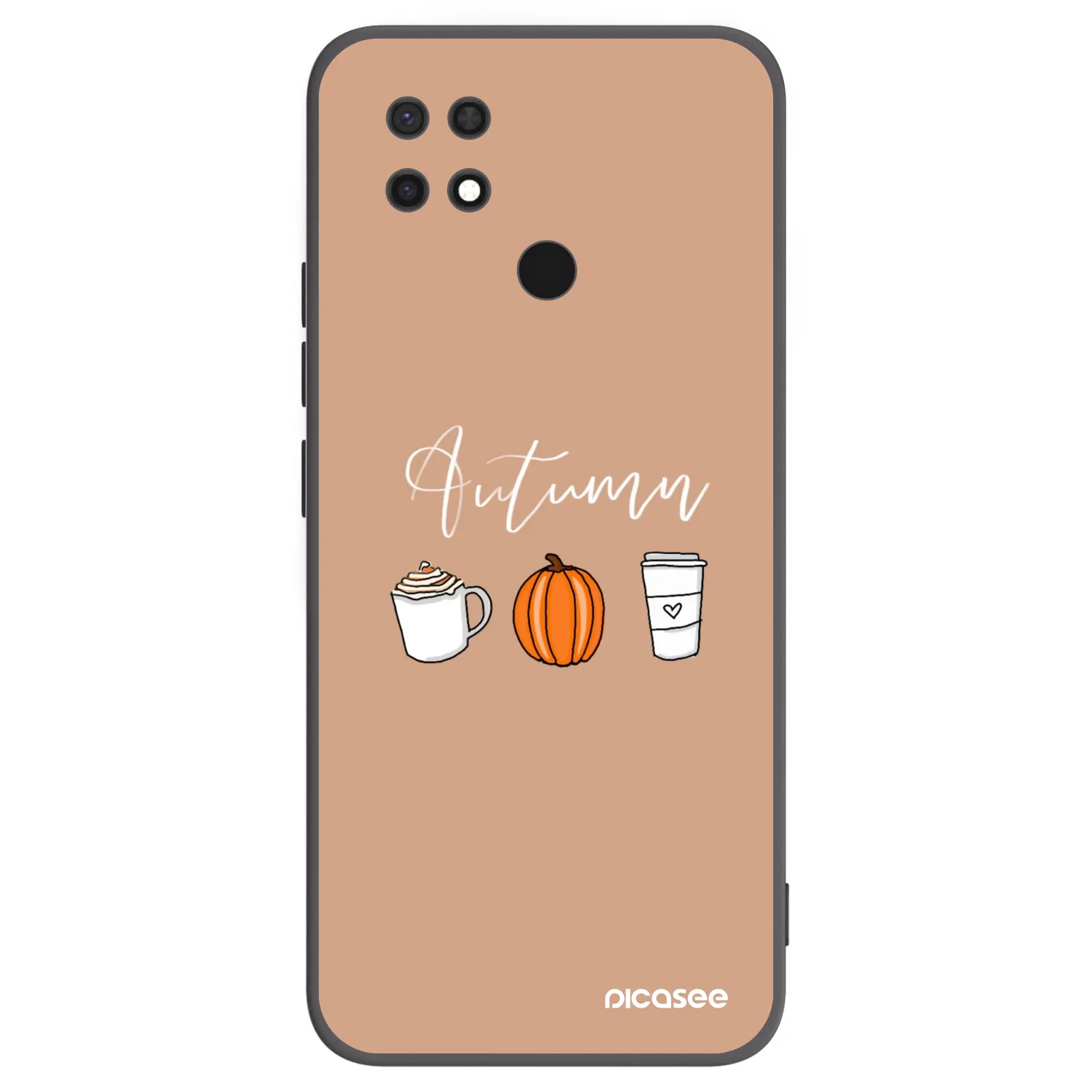 Picasee silikonový černý obal pro Xiaomi Redmi 10C - Autumn